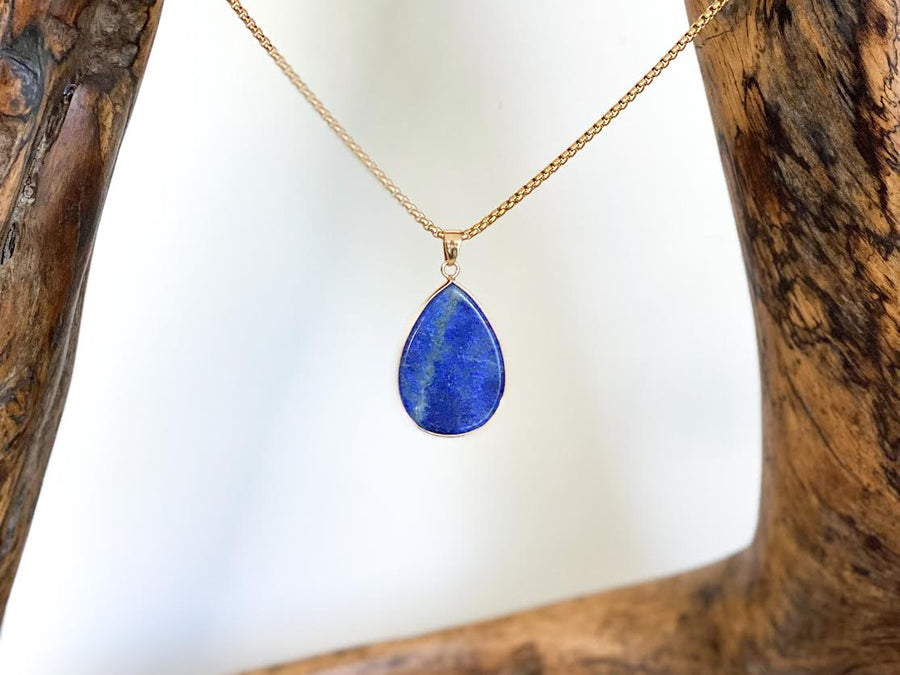 Lapis Lazuli Teardrop Necklace