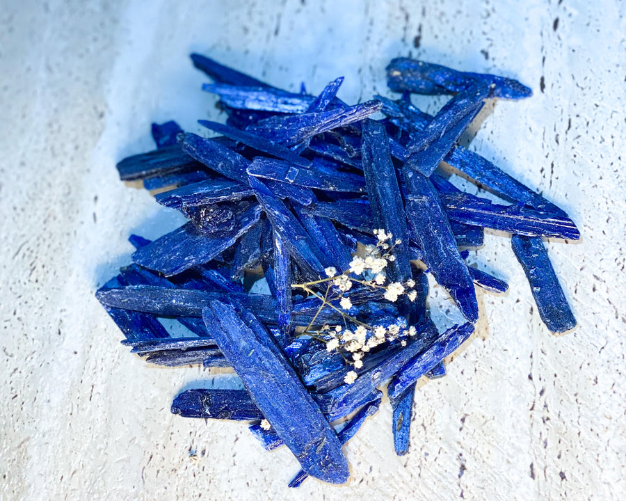 Blue Raw Kyanite Blades