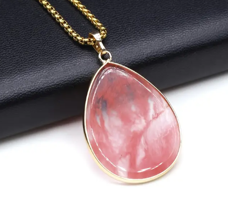 Red Hair Crystal Necklace