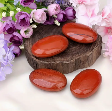 Red Jasper Palm Stone