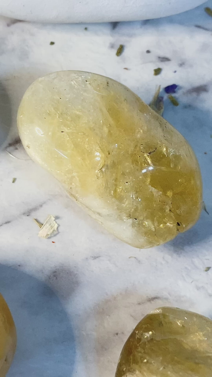 Citrine Tumbled Palmstone