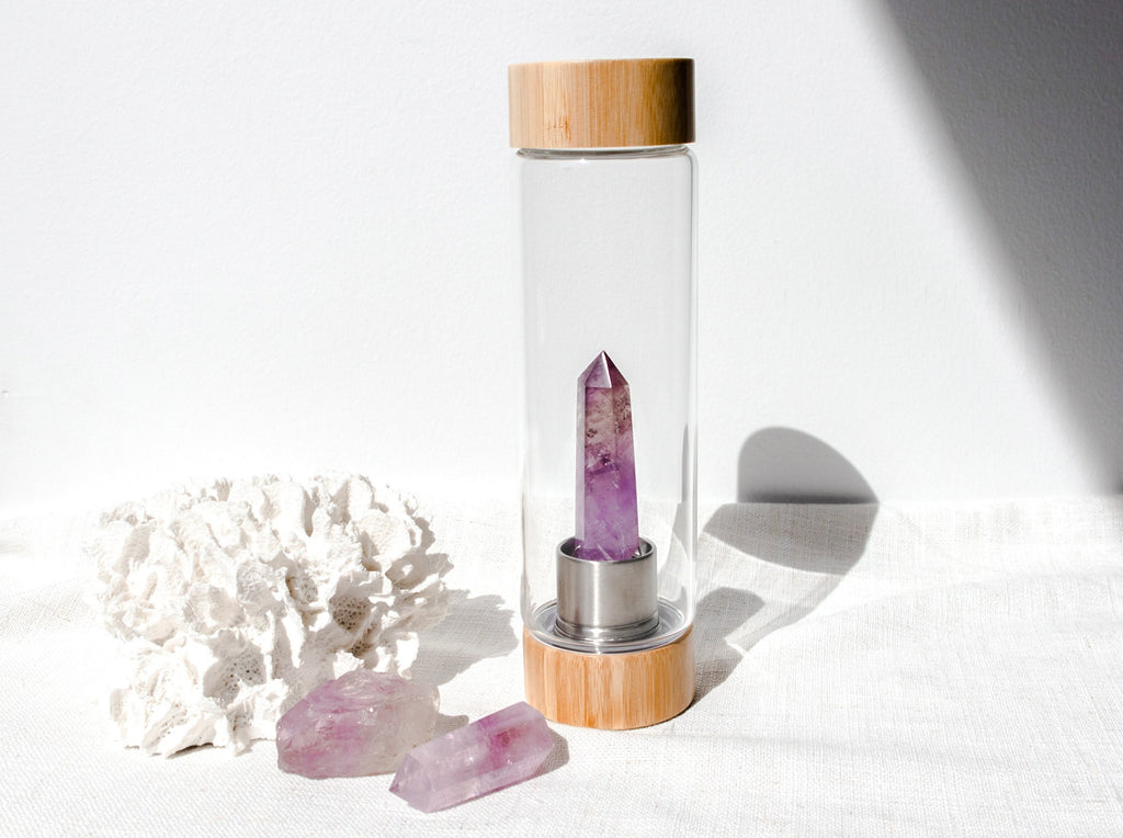 Amethyst Crystal Elixir Bottle