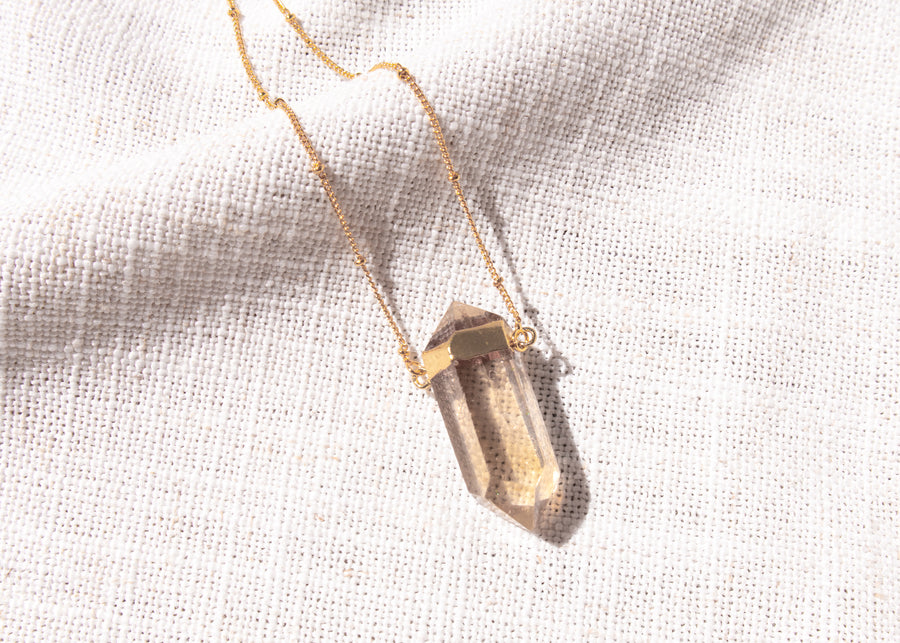 Citrine Double Terminated Necklace