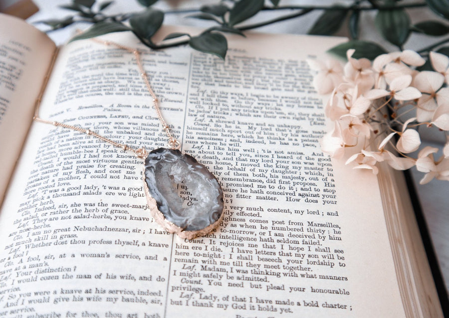 Agate Geode Necklace