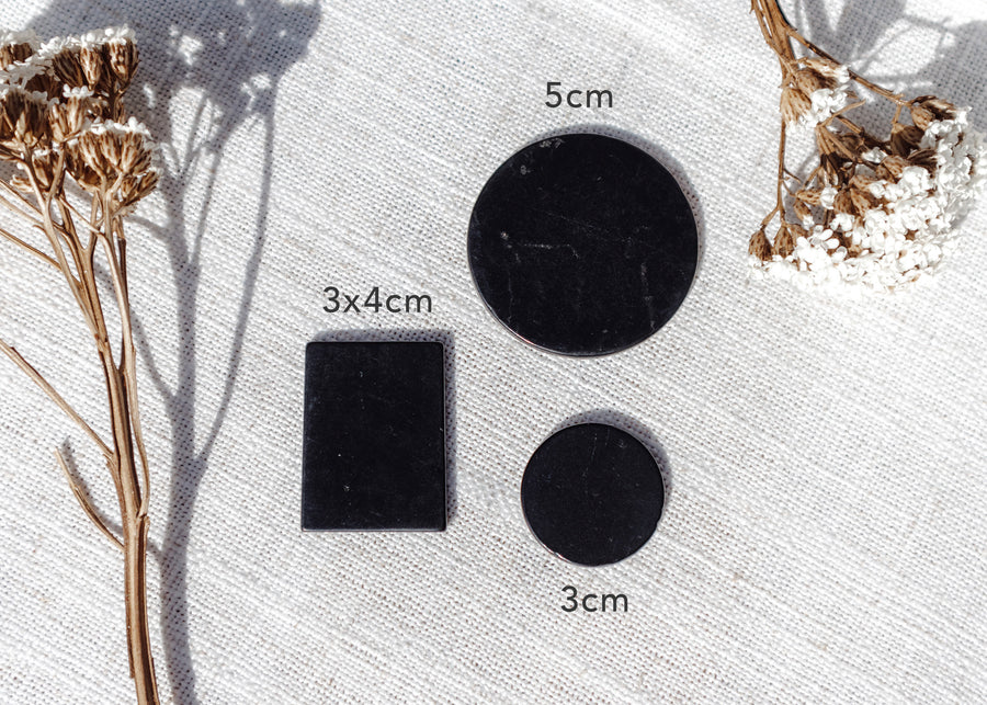 Shungite Phone Plate ♢ Circle 3cm